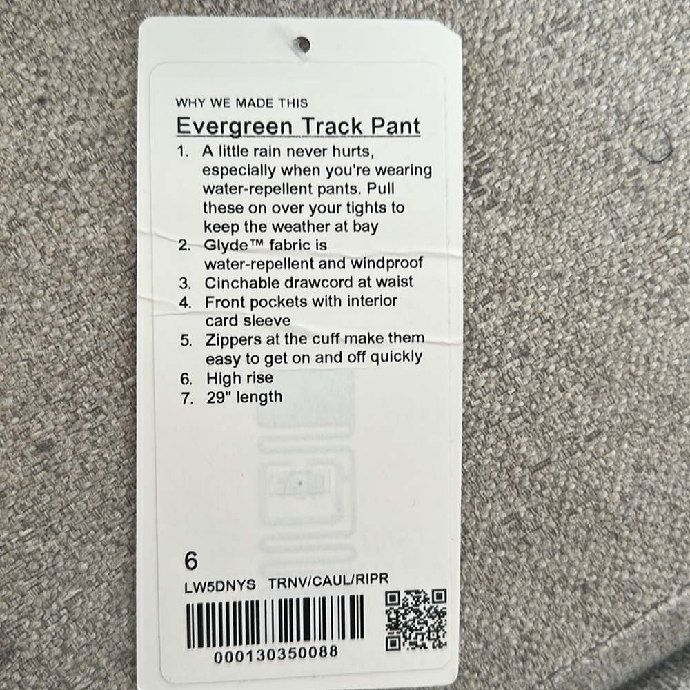 LULULEMON EVERGREEN TRACK PANT